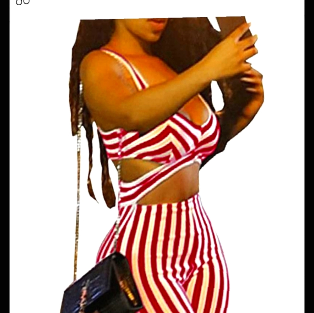 STRIPES JUMPSUITS/ ROPER